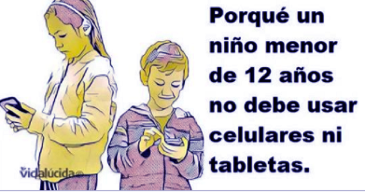 Razones por las que un niño menor de 12 años no debe usar teléfonos