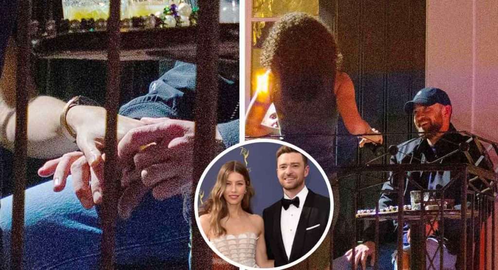 Justin Timberlake fue captado cariñoso y tocando a compañera de reparto