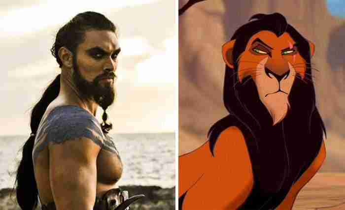 Khal Drogo se parece a Scar de El Rey León