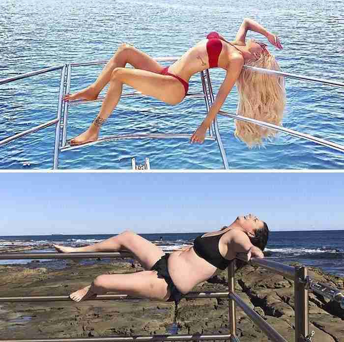 Woman Continues To Hilariously Recreate Celebrity Instagram Photos (10+ Pics)