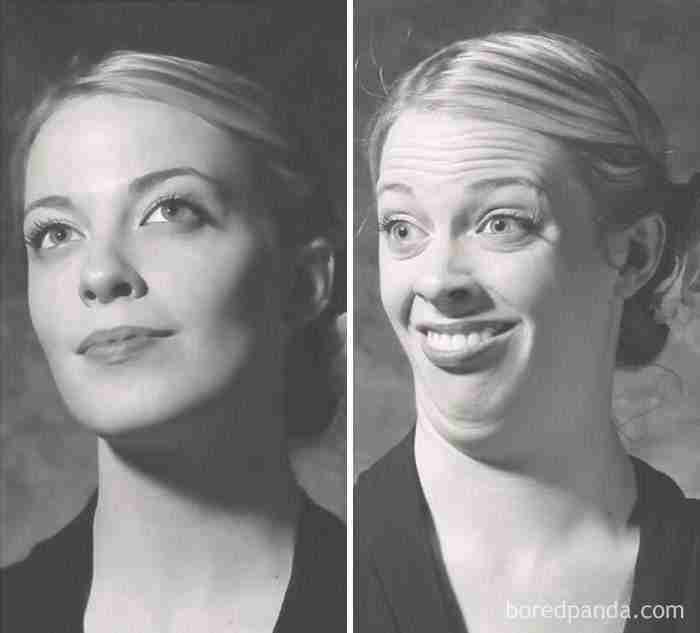 Sesión de fotos vintage de risas