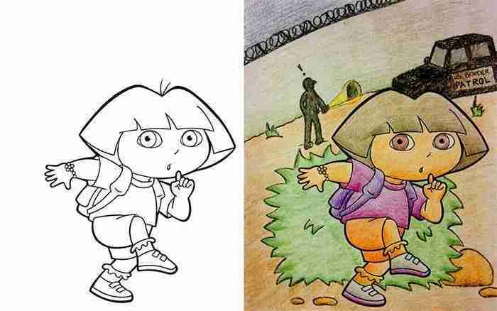 10+ Times Adults Did Coloring Books For Kids, And The Result Was Hilariously NSFW