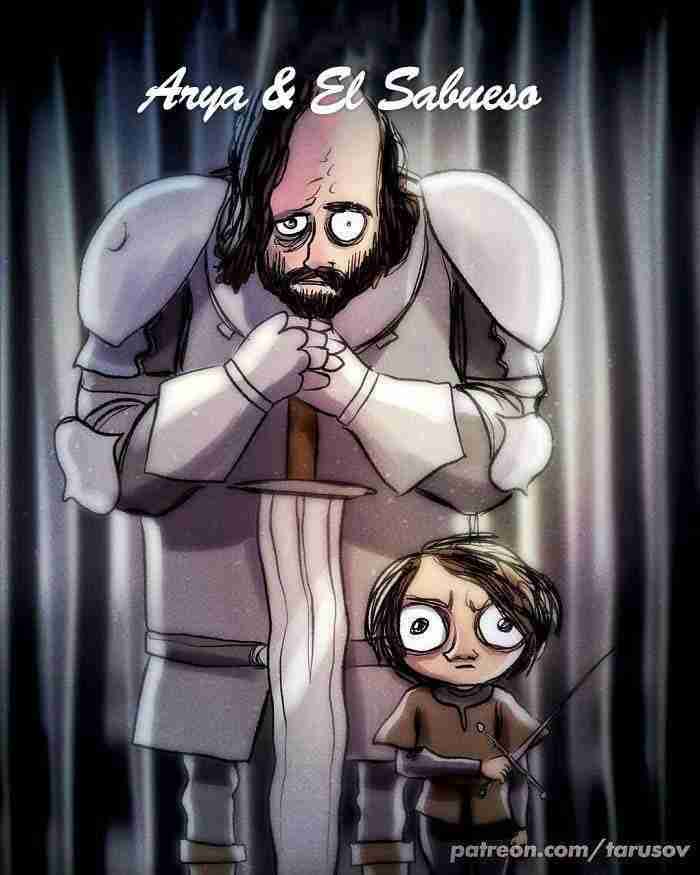 Arya Stark Y El Sabueso