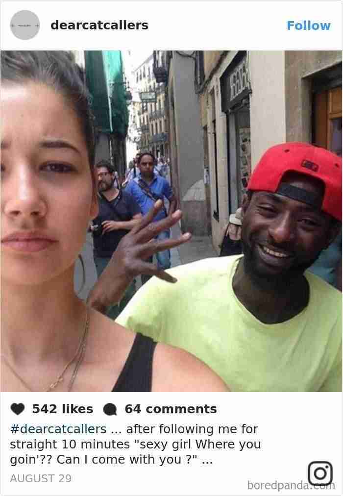 Tired Of Getting Catcalled, This Woman Started Taking Selfies With The Catcallers, And The Results Are Pretty Disturbing