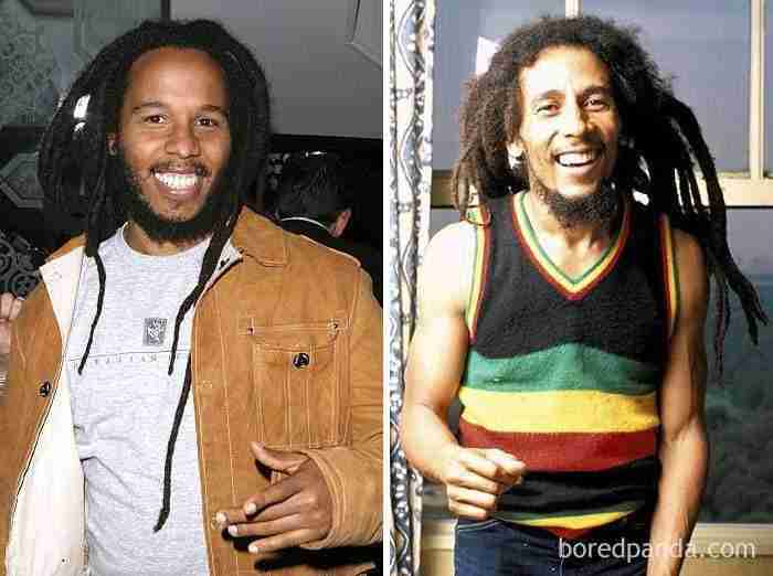 Ziggy Marley y Bob Marley a los 35