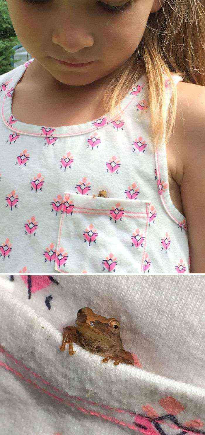 Escondido en el bolsillo de mi hija