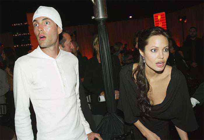 Angelina Jolie con su hermano James Haven