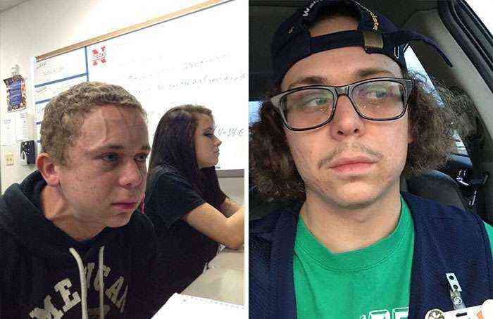 Intentando aguantar un pedo junto a una chica guapa en clase (Michael McGee)