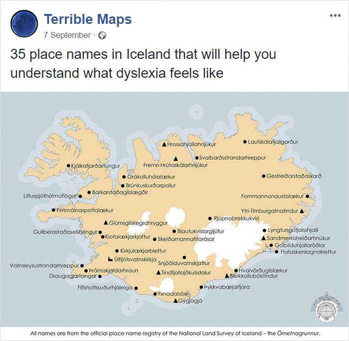 35 lugares en Islandia con los que entenderás como se siente al ser disléxico