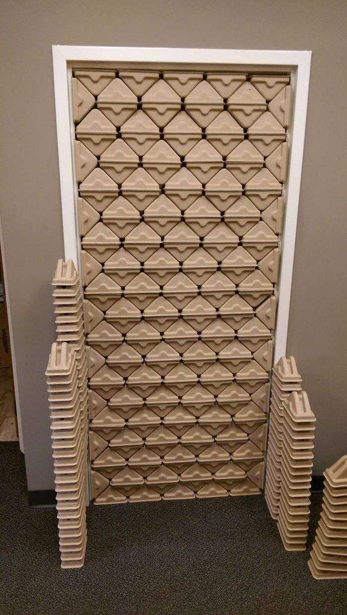 Este material de empaquetado encaja perfectamente en el dintel