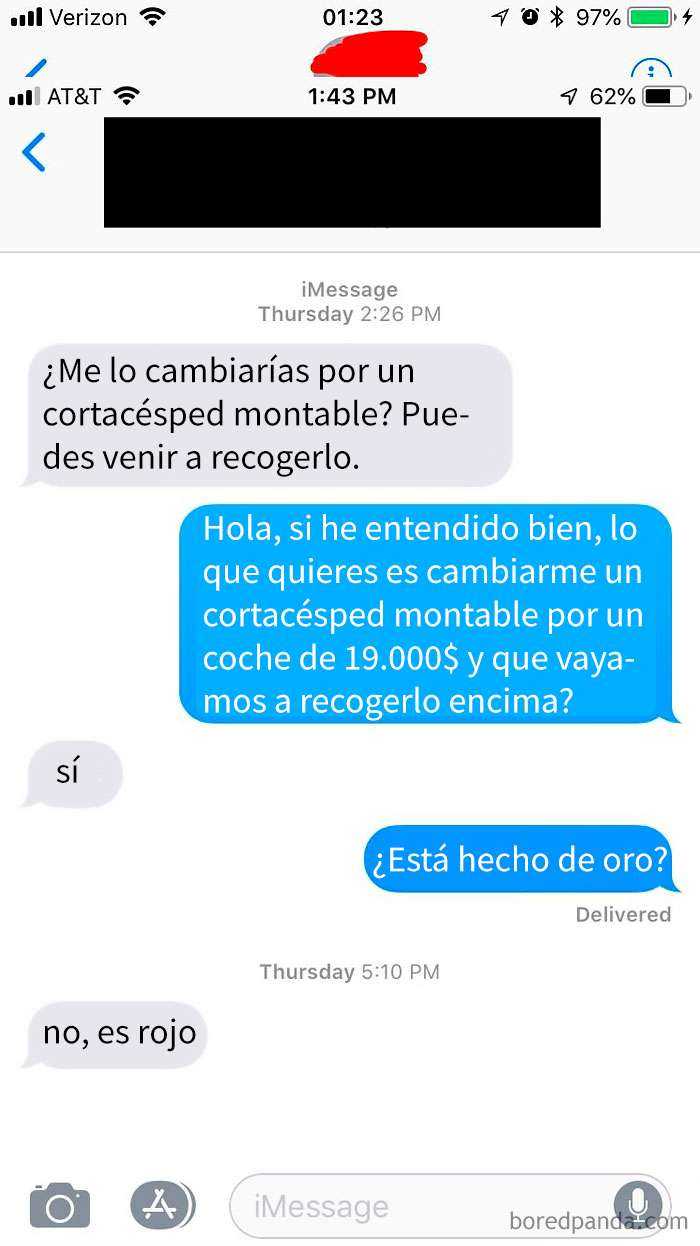 Coche De Lujo A Cambio De Un Cortacésped