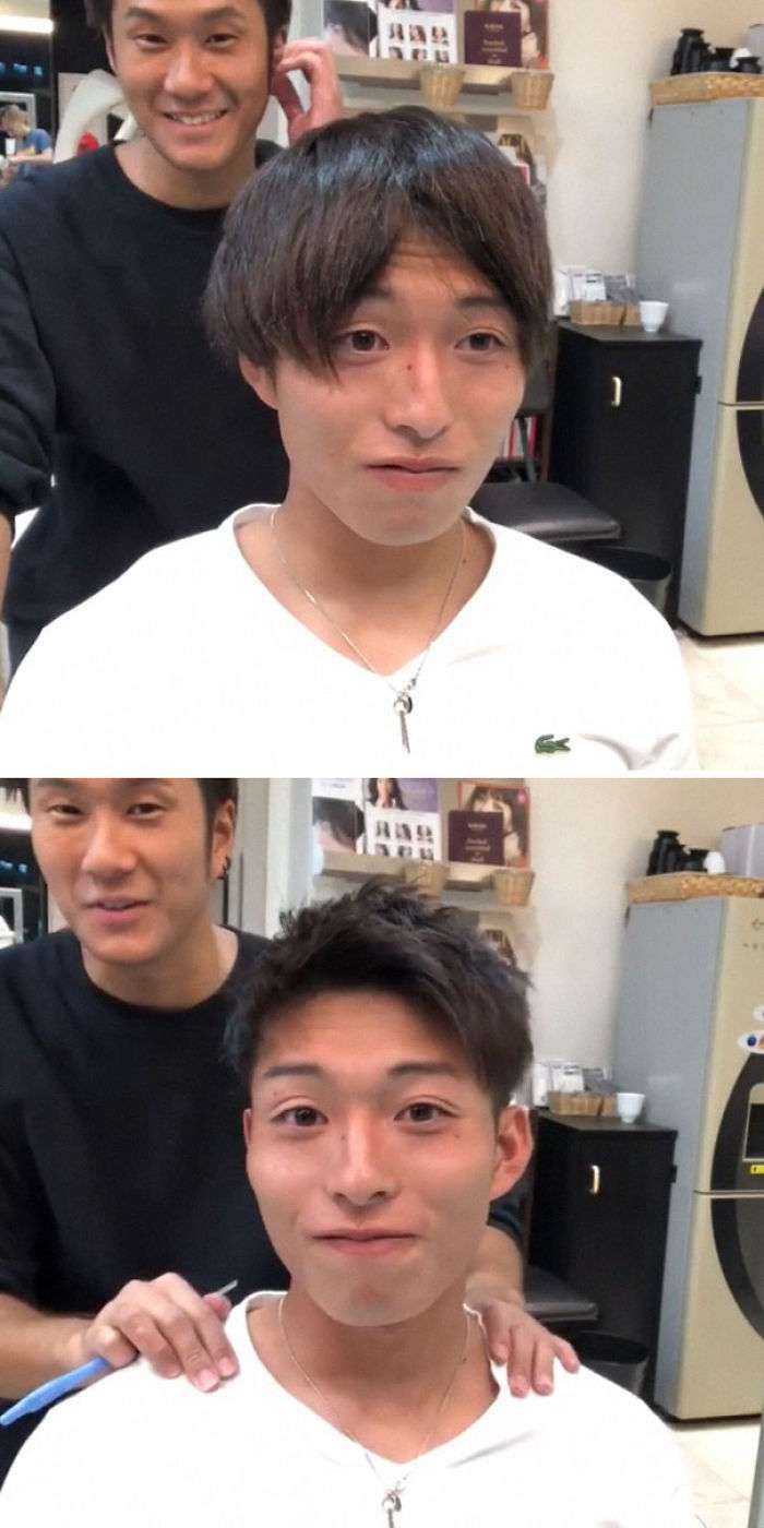 Japanese Barber Shows Just How Much Difference A Good Haircut Can Make