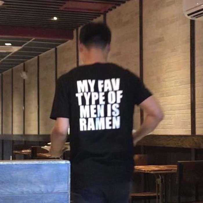 Mi tipo favorito de hombre es el ramen