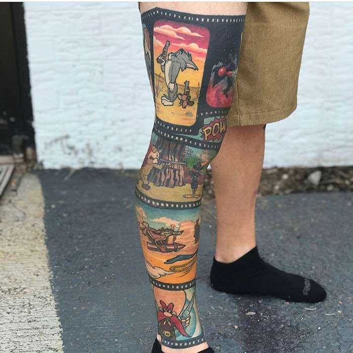 Leg Tattoo