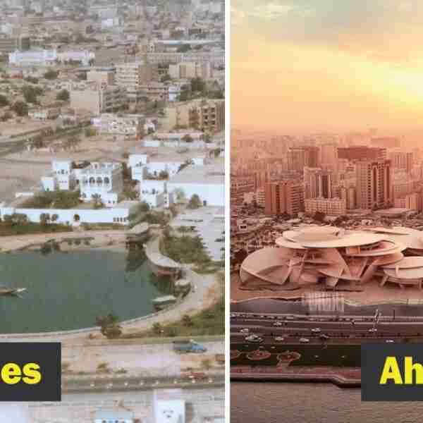 14 fotos que muestran cuánto cambió Qatar en los últimos 50 años
