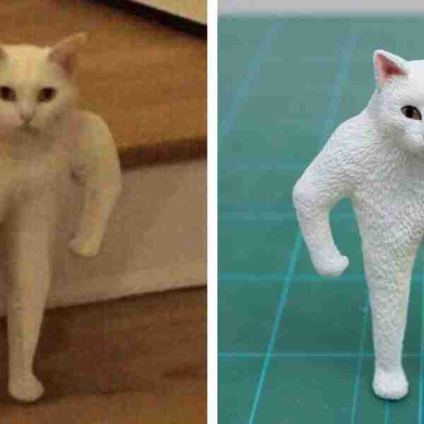 Artista crea figuras basadas en animales de memes y son fantásticas