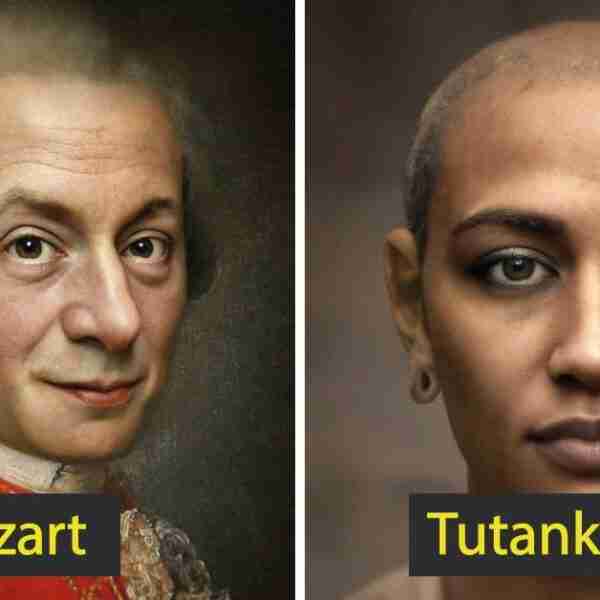 Artista recrea antiguos personajes famosos para mostrar cómo se verían en la realidad