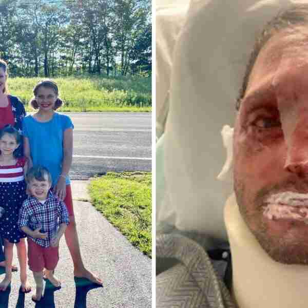 Heroico padre entró sin dudar a un bus en llamas y salvó a sus hijos: “Era como mirar al infierno”