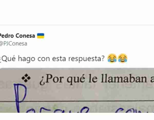 Las respuesta de un alumno a un examen que se ha viralizado en Twitter: casi 20.000 likes