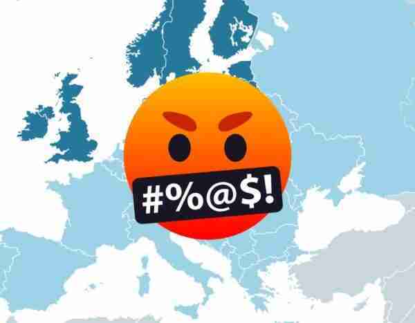 Los insultos más utilizados según cada país europeo