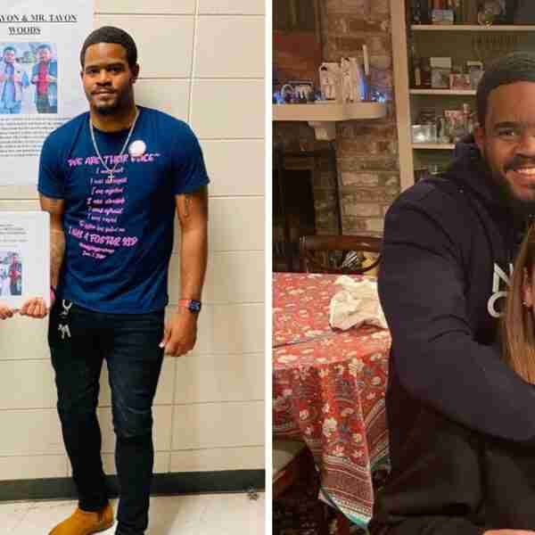 “Me dieron amor”: Gemelo abandonado y huérfano fue adoptado por clientes del negocio donde trabaja