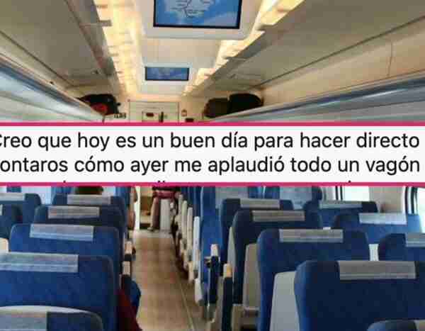 Se hace viral contando cómo troleó a los pasajeros del AVE: «Me aplaudió todo el vagón»