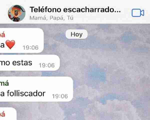 Una madre se equivoca enviando un mensaje por el grupo familiar