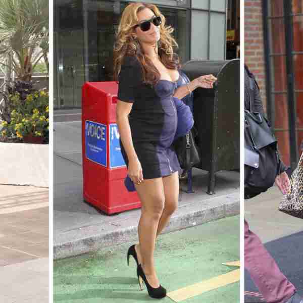 11 celebs embarazadas que prefirieron lucir “glamorosas” con tacones antes que cómodas