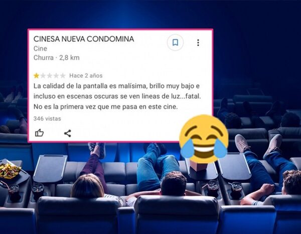 El inesperado motivo por el que un cliente de un cine actualiza su reseña dos años después