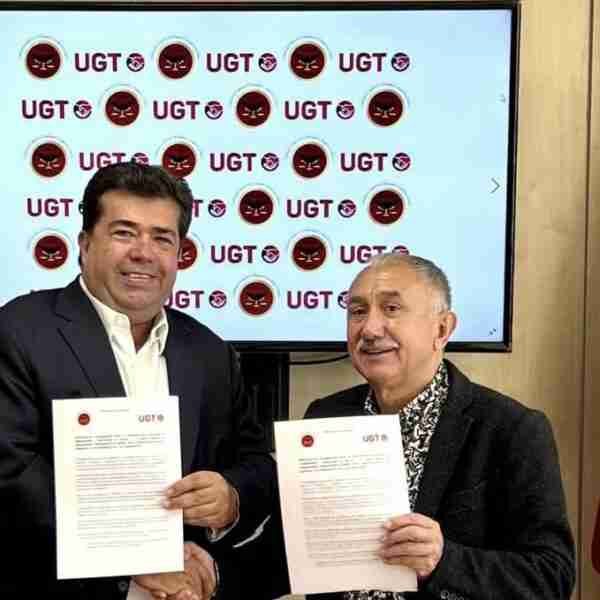 Logra Pedro Haces gran acuerdo con convenio laboral en gira por España