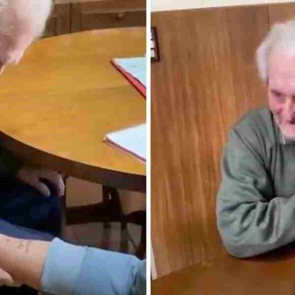Abuelo lloró feliz al ver que su nieta se tatuó su nombre: “Su reacción me la guardo para siempre”