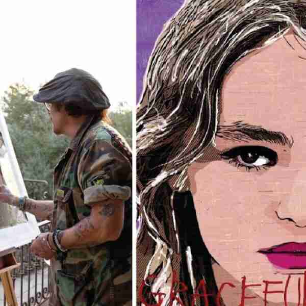 Johnny Depp rinde tributo a su hija pintando retratos de ella porque lo inspira