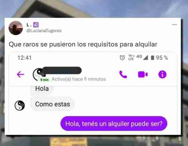 Preguntó por un piso de alquiler y la respuesta que recibió ya es historia de Twitter