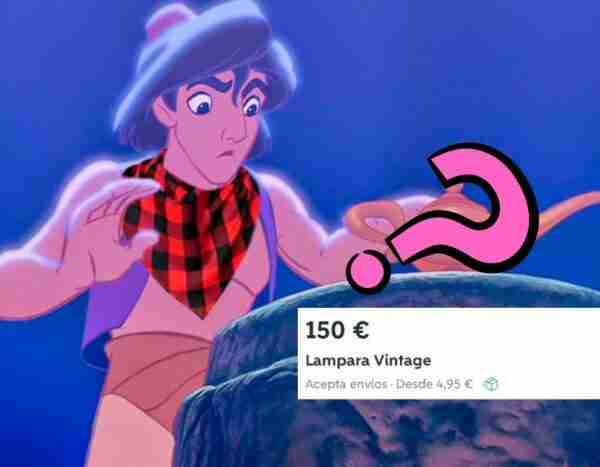 Se encontró una lámpara de segunda mano en Wallapop con un parecido que triunfa en Twitter