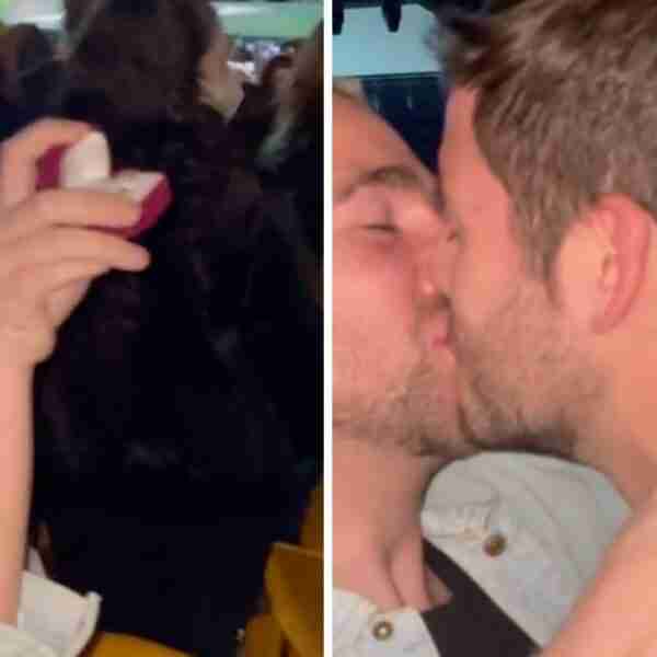 Chico le pidió matrimonio a su novio en un concierto de Rosalía y lloró al escuchar el ‘si’: “Te amo”