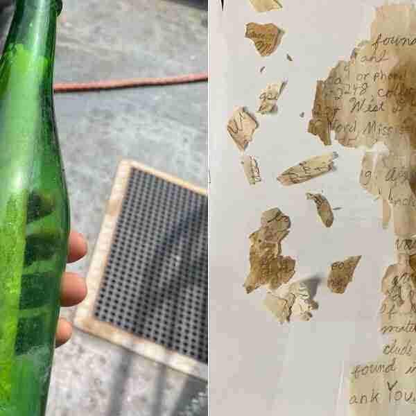 Encontraron (muy tarde) una botella con una carta escrita por un niño hace 33 años