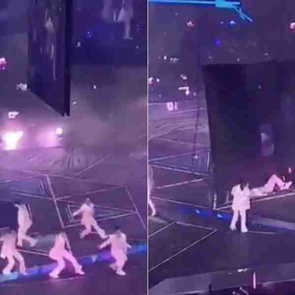 Una pantalla gigante cayó sobre dos artistas durante un show de Mirror en Honk Kong