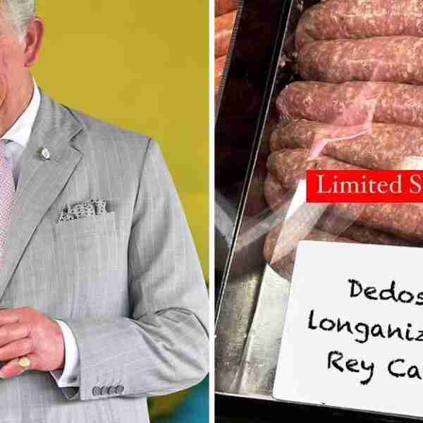 Carnicero aprovecha las burlas y vende dedos de longaniza del rey Carlos III: “Me iré al infierno”