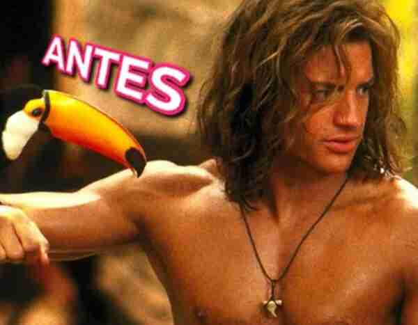 El impactante cambio físico de Brendan Fraser (‘George de la jungla’)