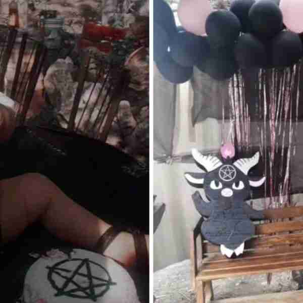 Madre es criticada por hacer un cumpleaños satánico para su pequeña: “Pobre niña, Dios la guarde”