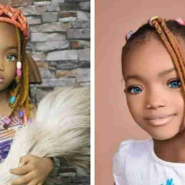 Madre orgullosa presume los hermosos ojos azules de su hija y se hace viral