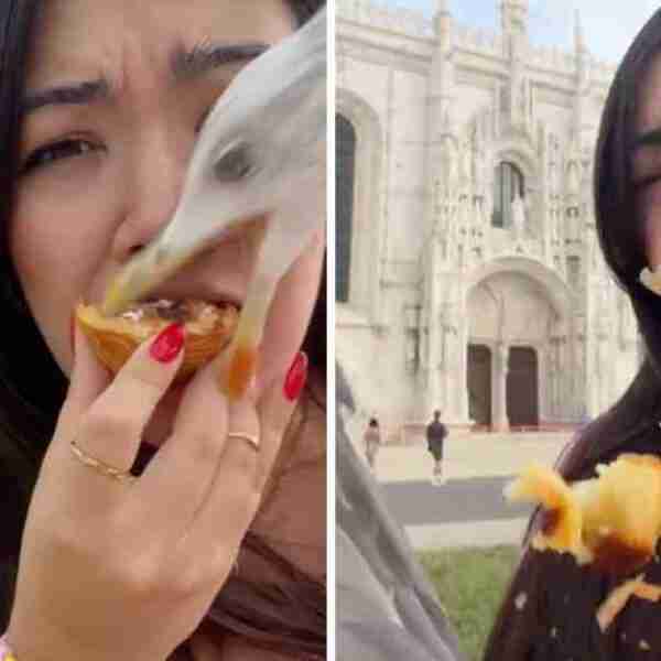 Gaviota le robó comida de la boca a una mujer y ella cree que es una ‘señal de Dios’ para adelgazar