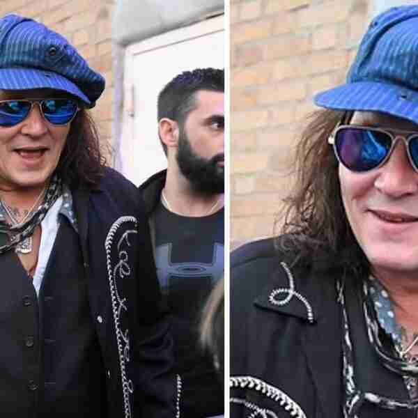 Johnny Depp reaparece en público con nuevo look para saludar a sus fans. Luce renovado