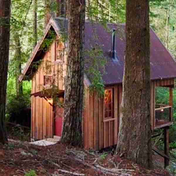 Una «diminuta» cabaña de madera engaña por fuera a todos los turistas