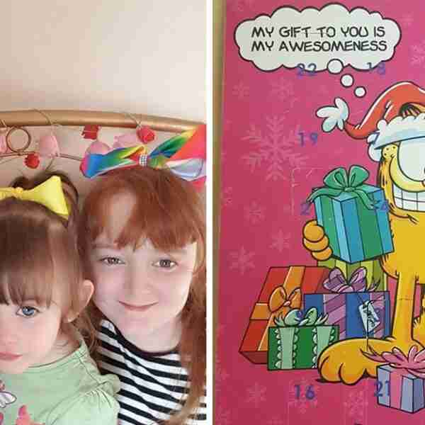 Una madre se da cuenta del error que cometió con su hija al regalarle un calendario de adviento de «Garfield»