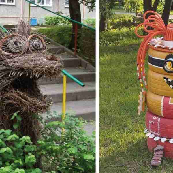 19 personas que decidieron decorar sus patios de forma muy peculiar