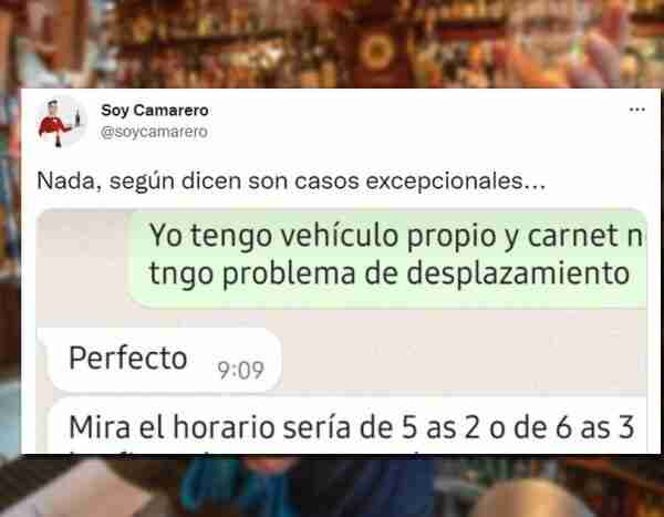 La indignante conversación de WhatsApp entre un hostelero y una camarera que enfada a Twitter