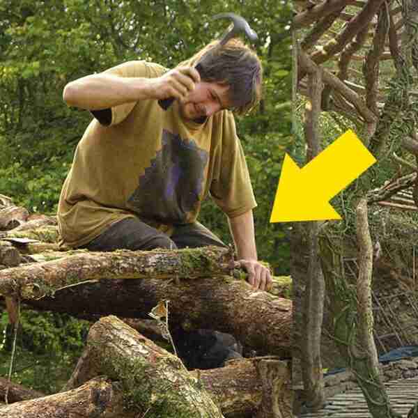 Un joven se viraliza al construirse la casa de sus sueños con restos de madera