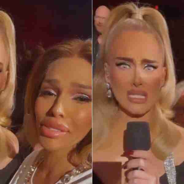 Adele no pudo ocultar su horror después de que una fan le pusiera un ‘filtro de belleza’ mientras la grababa