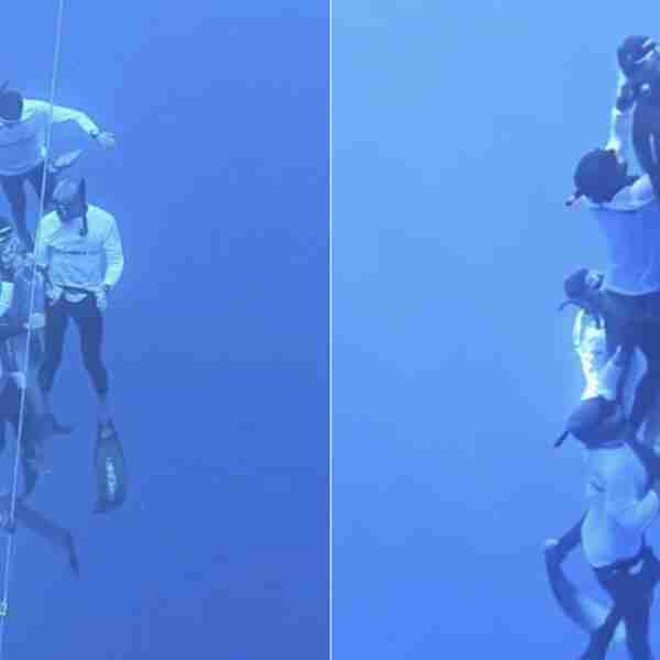 Así fue el rescate de un apneísta que se desmayó a 125 metros de profundidad del mar